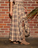 Willow Layers Plaid High Low Skirt