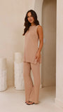 Megan Knit Pants Camel