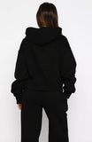 Test Drive Boxy Zip Front Hoodie Black