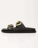 Tayo Raffia Flat Sandals