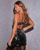 Glimmer Hour Sequin Mini Dress