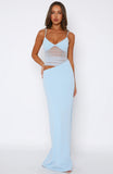 Call Me Up Maxi Dress Blue