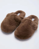 Snowfall Secrets Faux Fur Mules