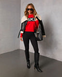 Ski Mode Graphic Knit Sweater