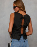 Jaida Back Tie Top