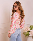 Romily Floral Peplum Top
