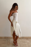 Forever Love Midi Skirt Off White
