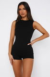 More Than Me Playsuit Black