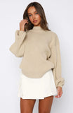 Keep It Classic Knit Sweater Beige
