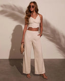Melanie Wide Leg Linen Pants