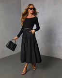 Fallow Field Belted Midi Dress