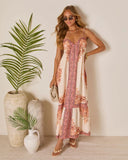 Terracotta Dream Babydoll Maxi Dress
