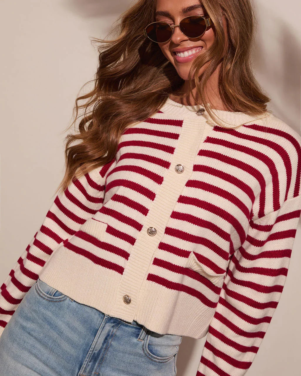 Kindred Coast Striped Knit Sweater