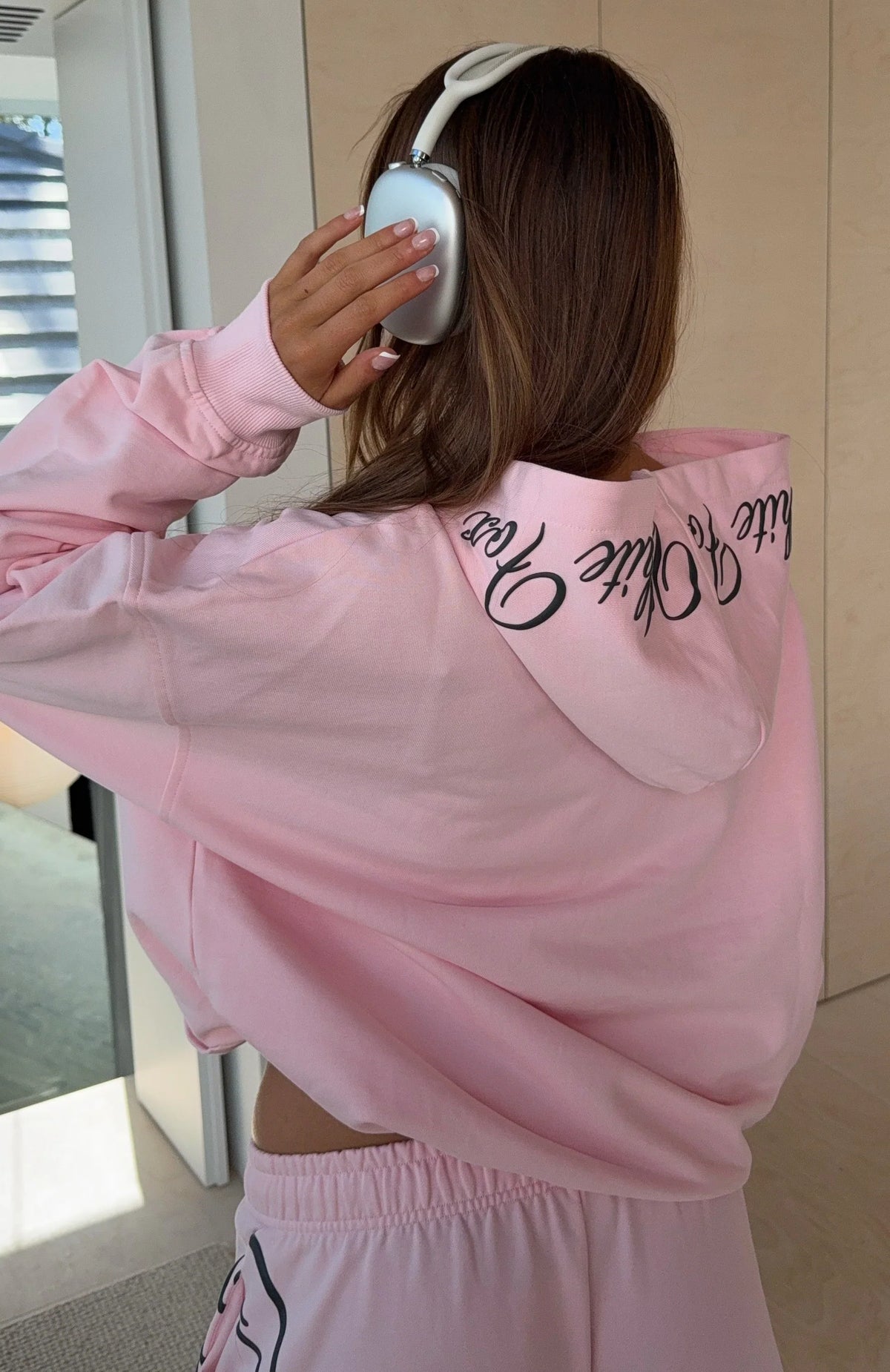 Lucky Thirteen Shaya Oversized Hoodie Soft Pink