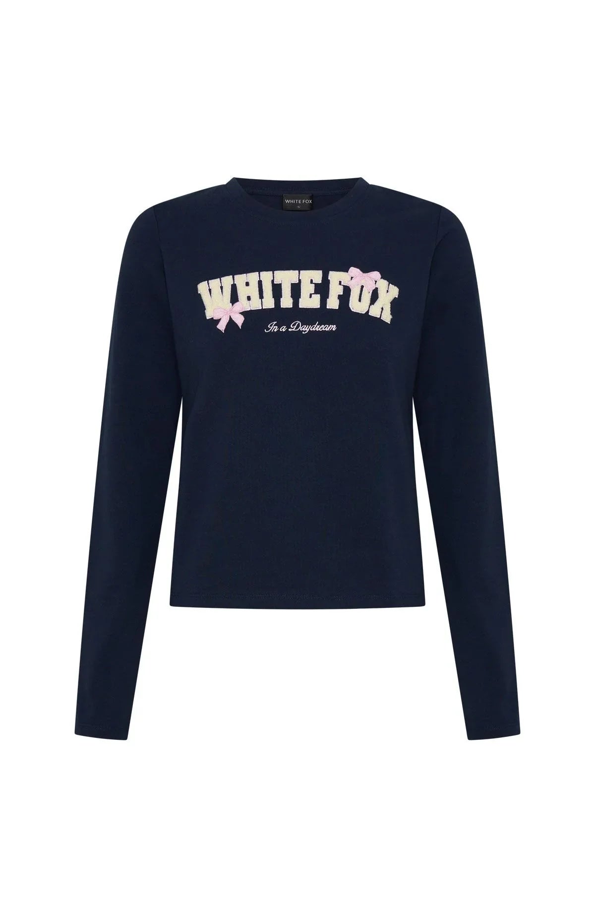 Daydreamers Madeline Long Sleeve Baby Tee Navy