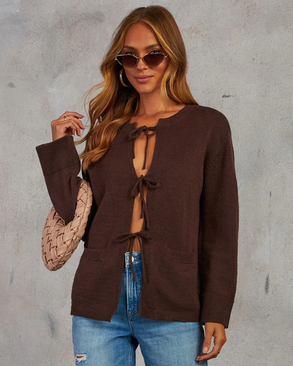 Phoebe Front Tie Cardigan