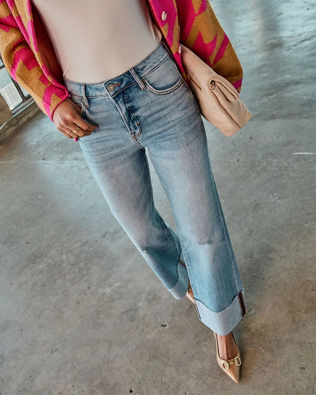 Baseline Super Stretch High Rise Flare Jeans