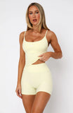 Keep Up High Waisted Shorts 4 Lemon