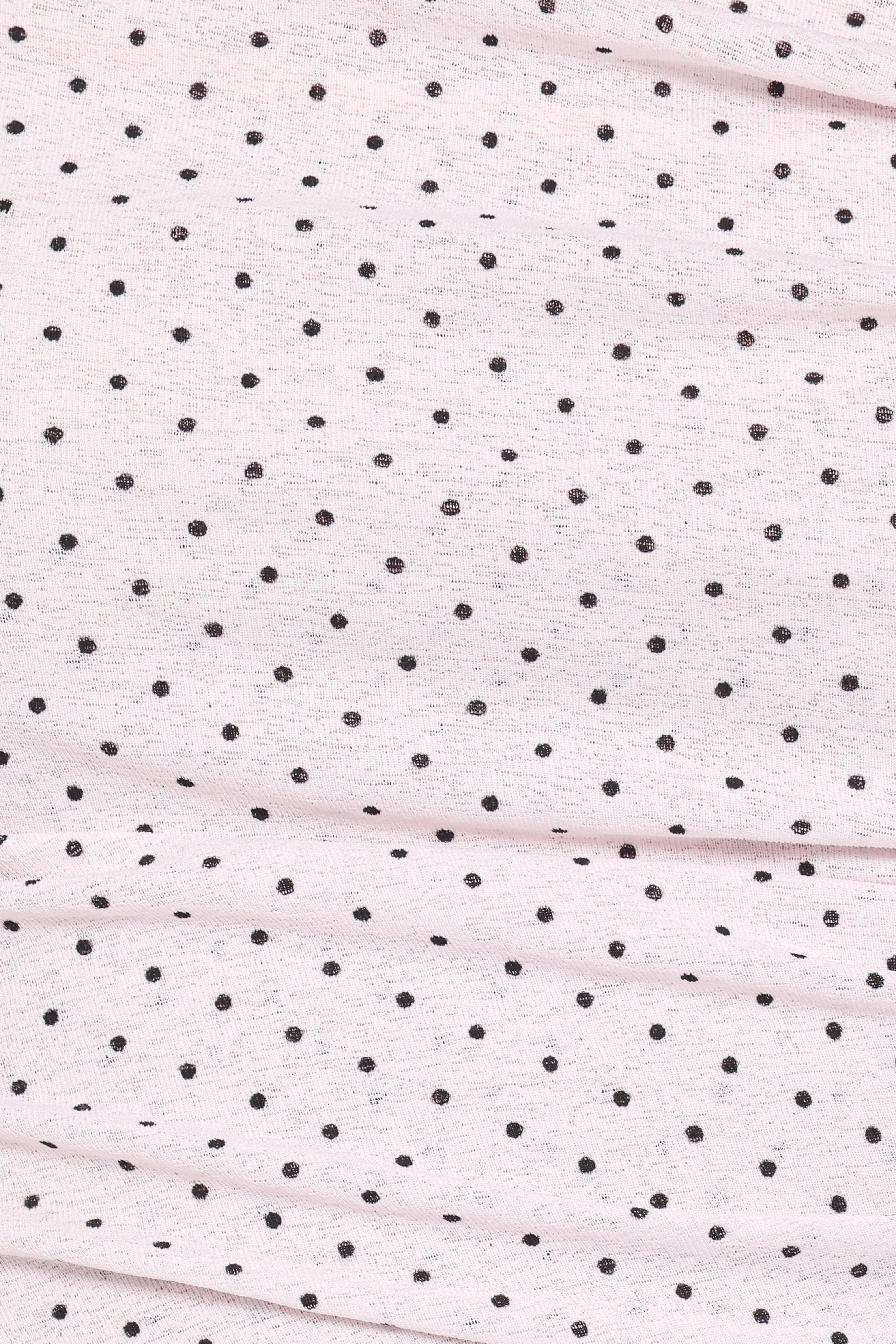 Aaron Off Shoulder Top Pale Pink Dot