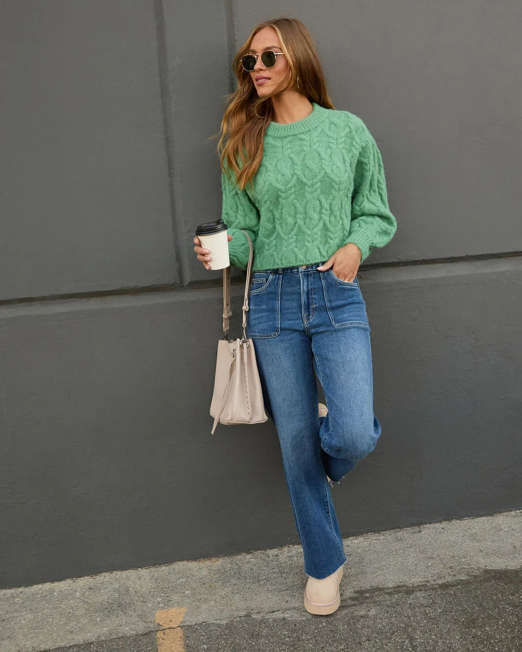Siarah Cable Knit Sweater