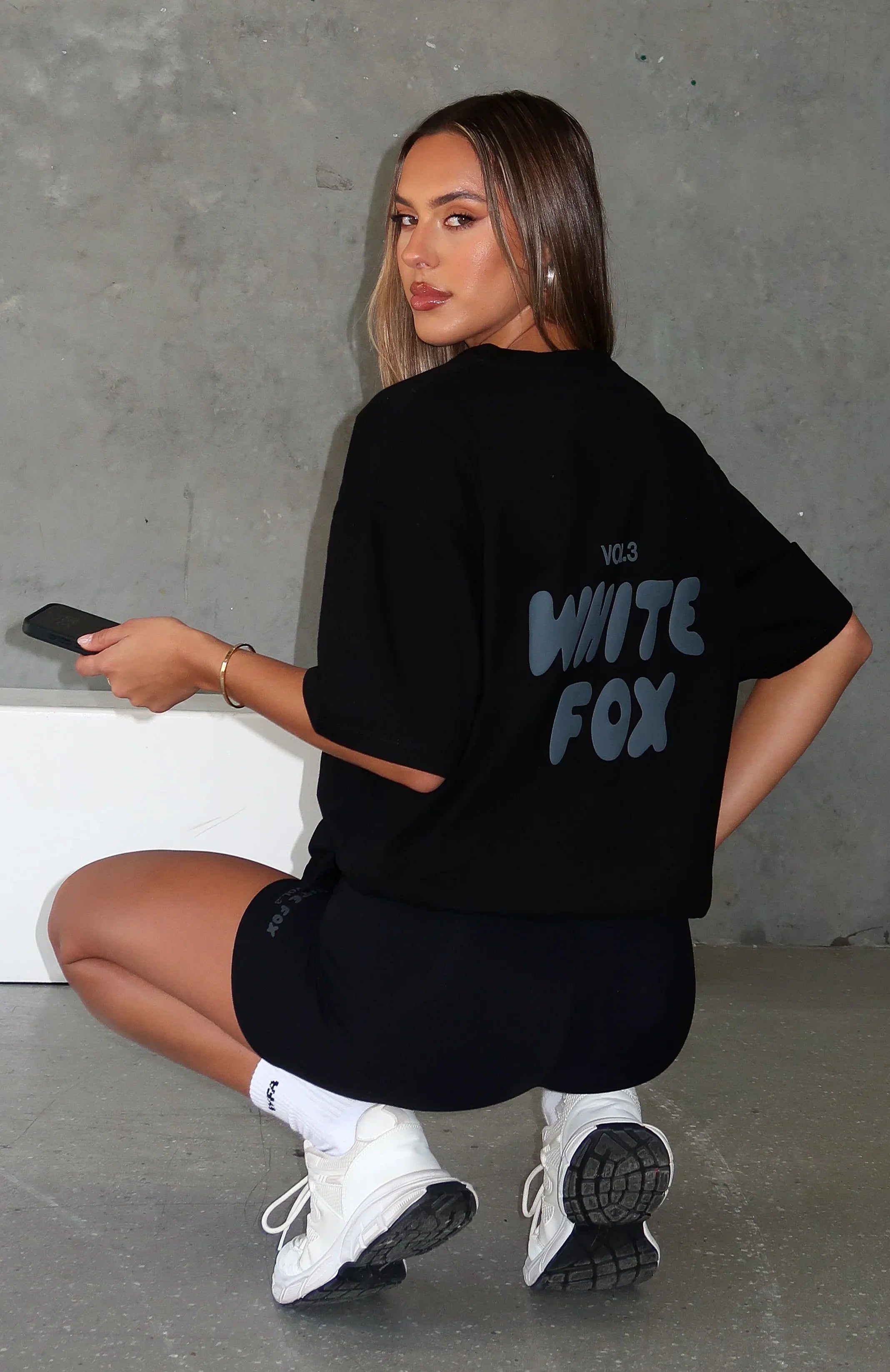 Offstage Back Graphic Oversized Tee Onyx