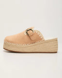 Esme Suede Platform Mule