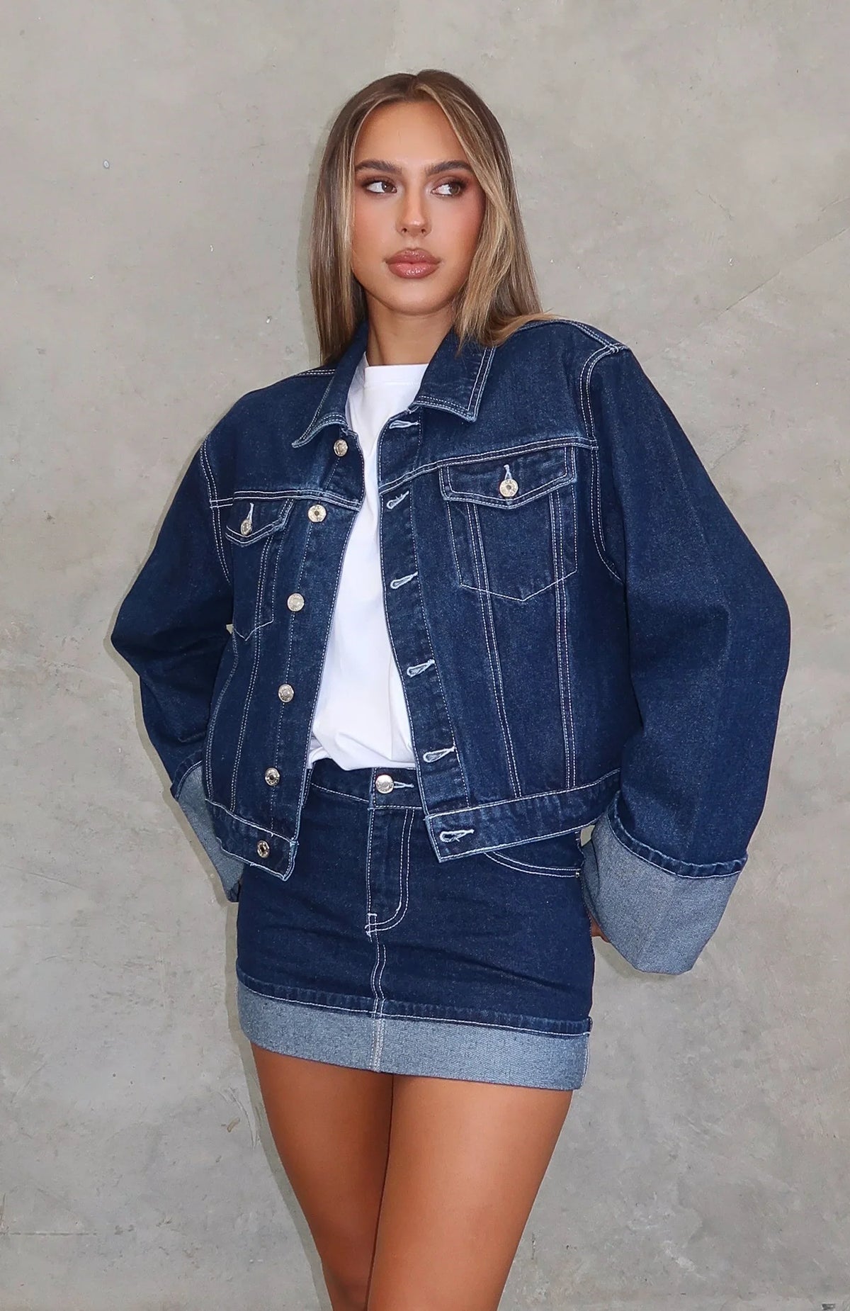 Charlotte Denim Jacket Dark Indigo