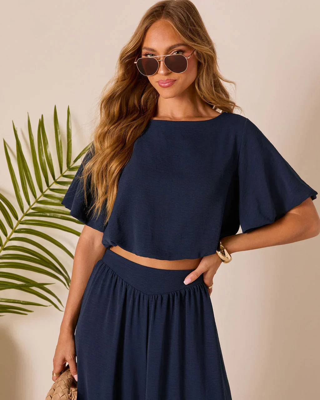 Island Sway Pleated Blouse