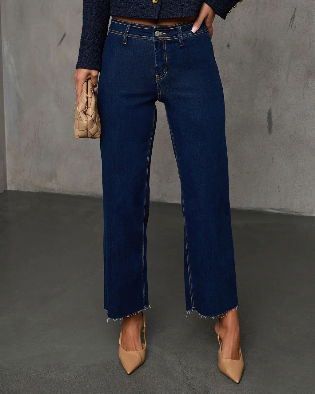 Close Encounter Super Stretch High Rise Wide Leg Denim