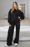 Test Drive Wide Leg Sweatpants Black