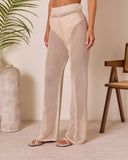 Solessa Lurex Crochet Cover Up Pants