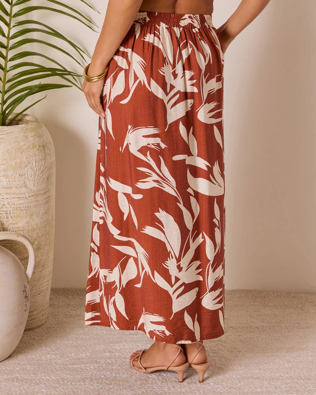 Roslina Tassel Tie Maxi Skirt
