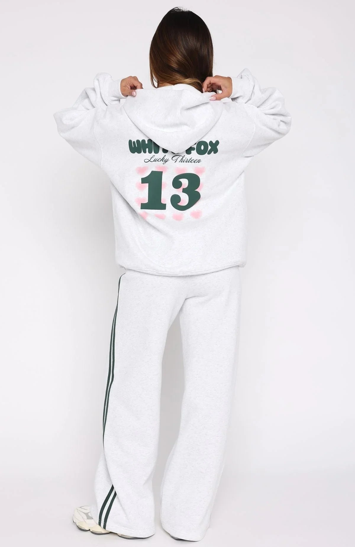 Lucky Thirteen Charise Wide Leg Sweatpants Grey Marle