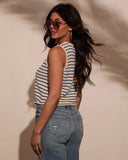 Clementine Striped Sweater Vest