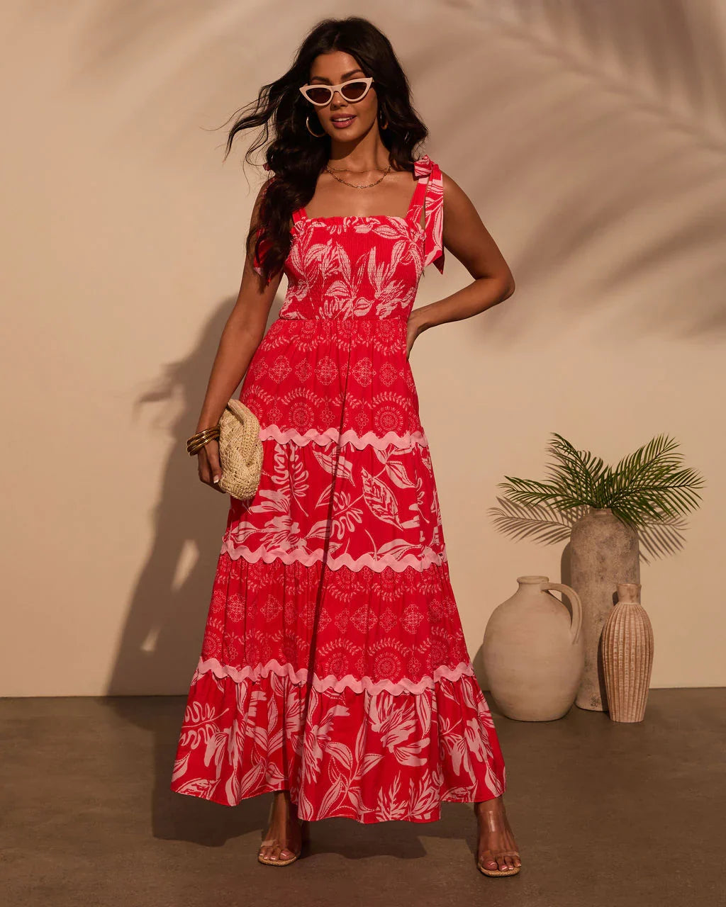 Sarai Tropical Maxi Dress
