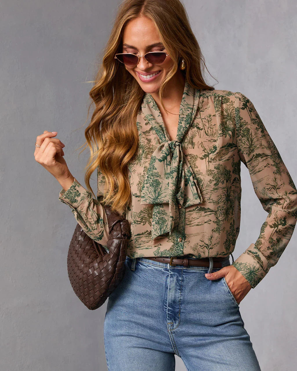 Edenia Abstract Print Blouse