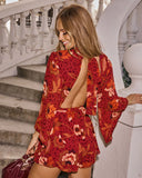 Lovers Edit Printed Chiffon Romper