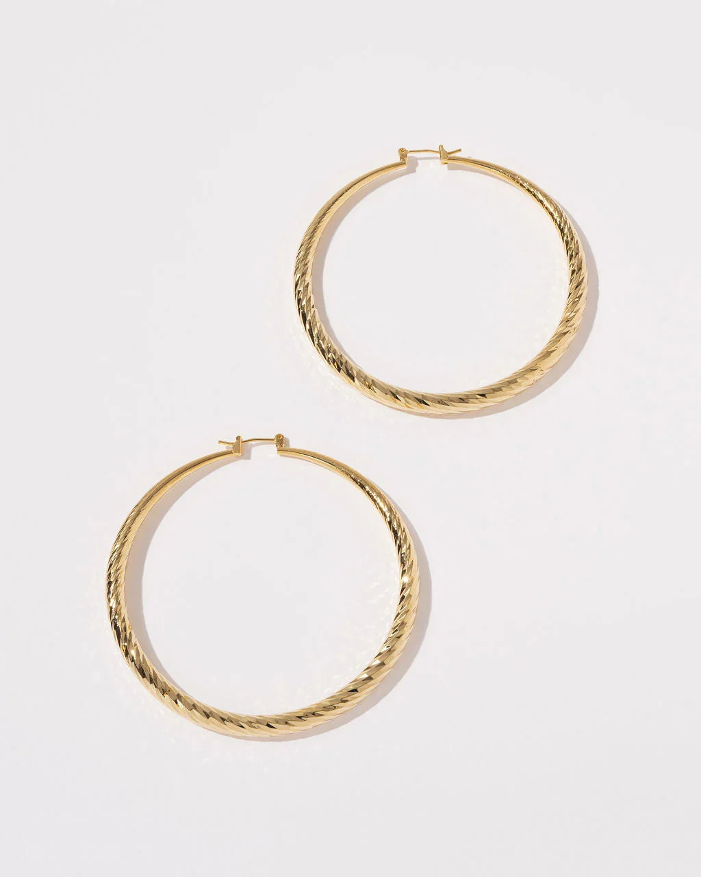 Juliana Faceted Hoops