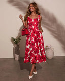 Kallie Floral Midi Dress