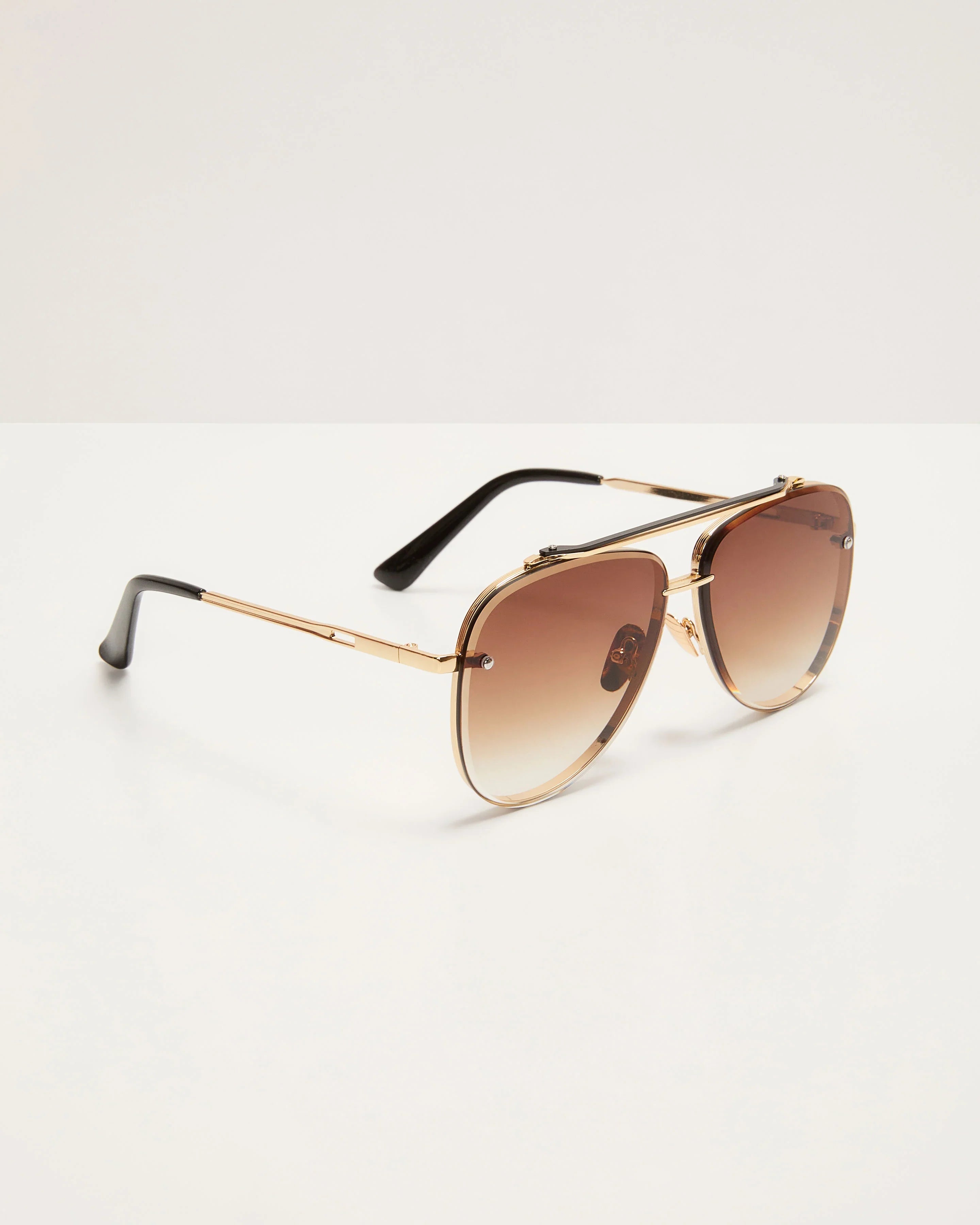 Berlin Ombre Oversized Aviator Sunglasses