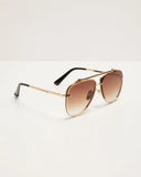 Berlin Ombre Oversized Aviator Sunglasses