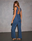 Athena Pintuck Denim Jumpsuit