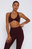 High Definition Sports Bra Merlot