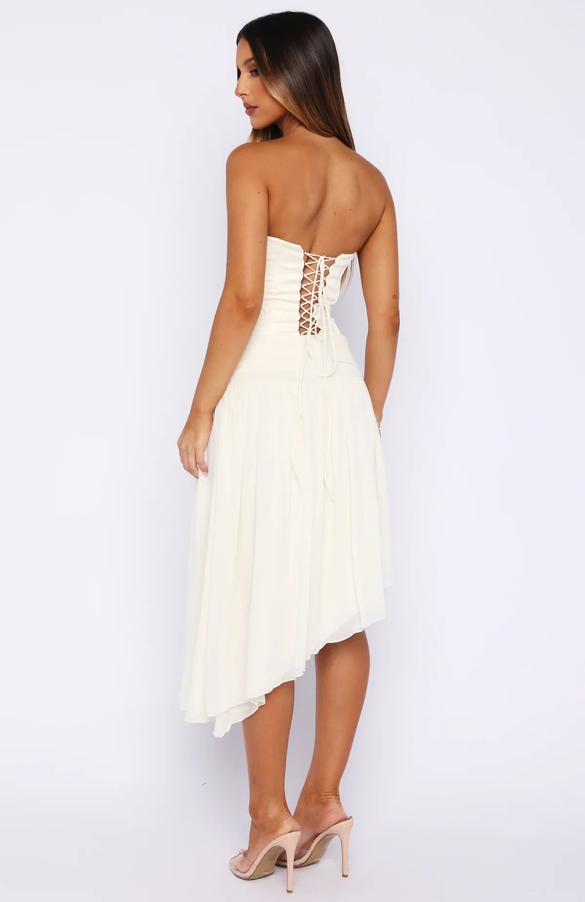 Forever Love Midi Skirt Off White