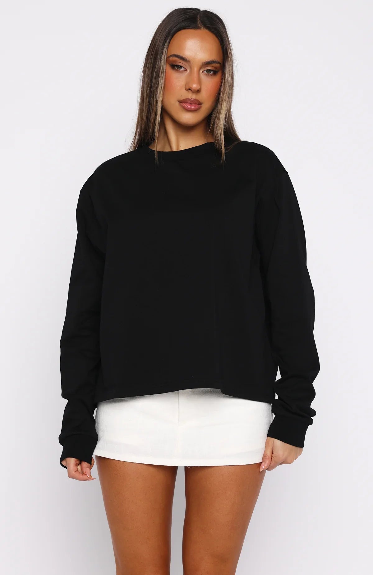 Staying Ahead Long Sleeve Tee Black