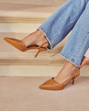 Boho On The Range Studded Western Slingback Heels