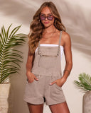 Junea Raw Hem Shortalls
