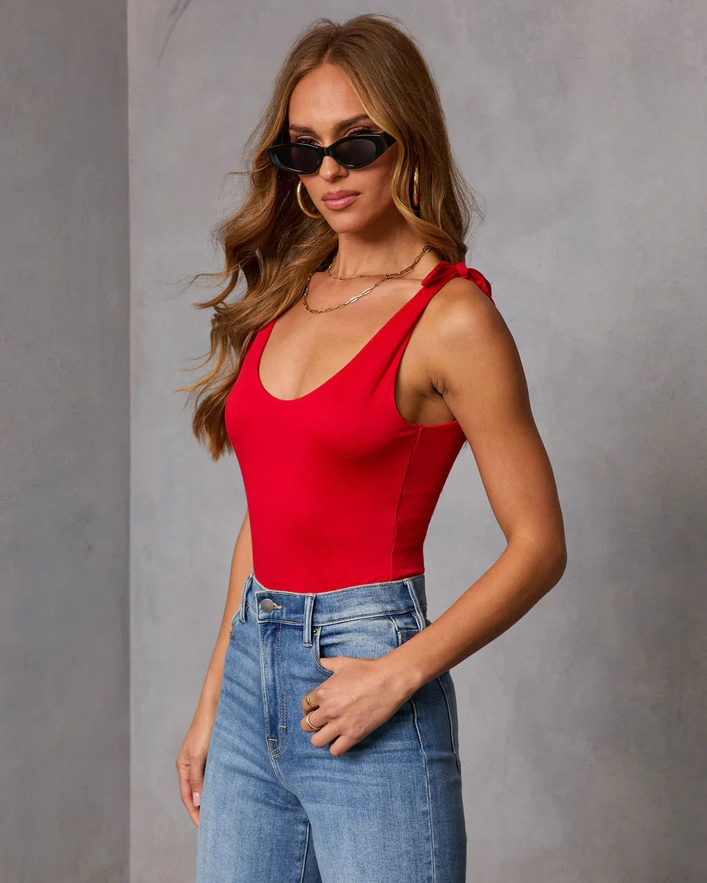Style Shift Shoulder Tie Bodysuit