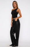 Bring The Style PU Pants Black