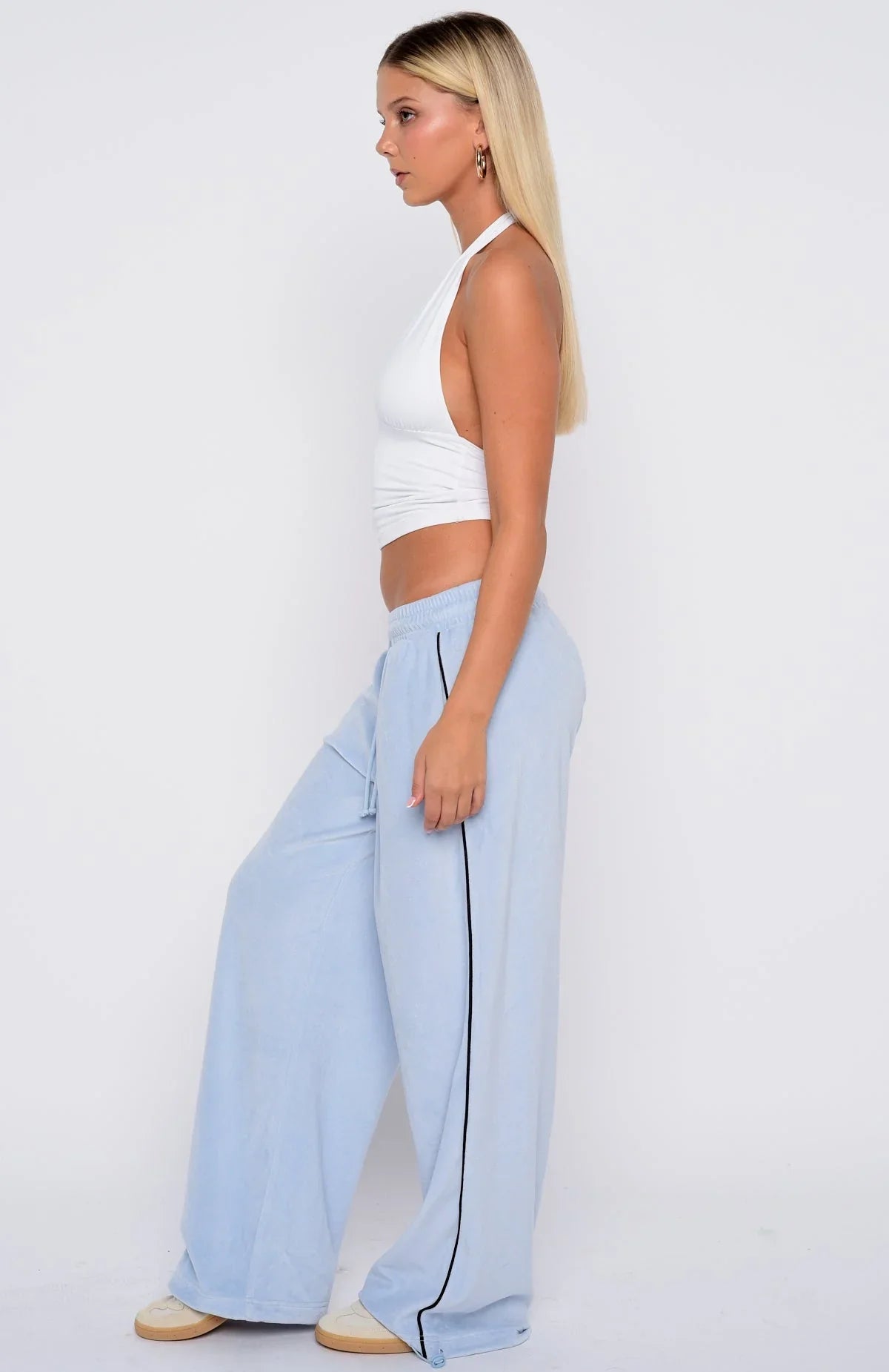 Soul Fire Velour Pants Baby Blue